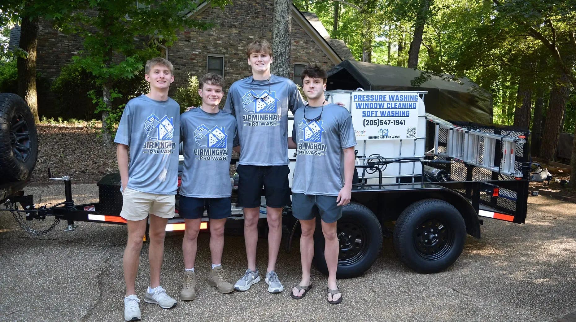 The Bluestone Pro Wash crew in Birmingham