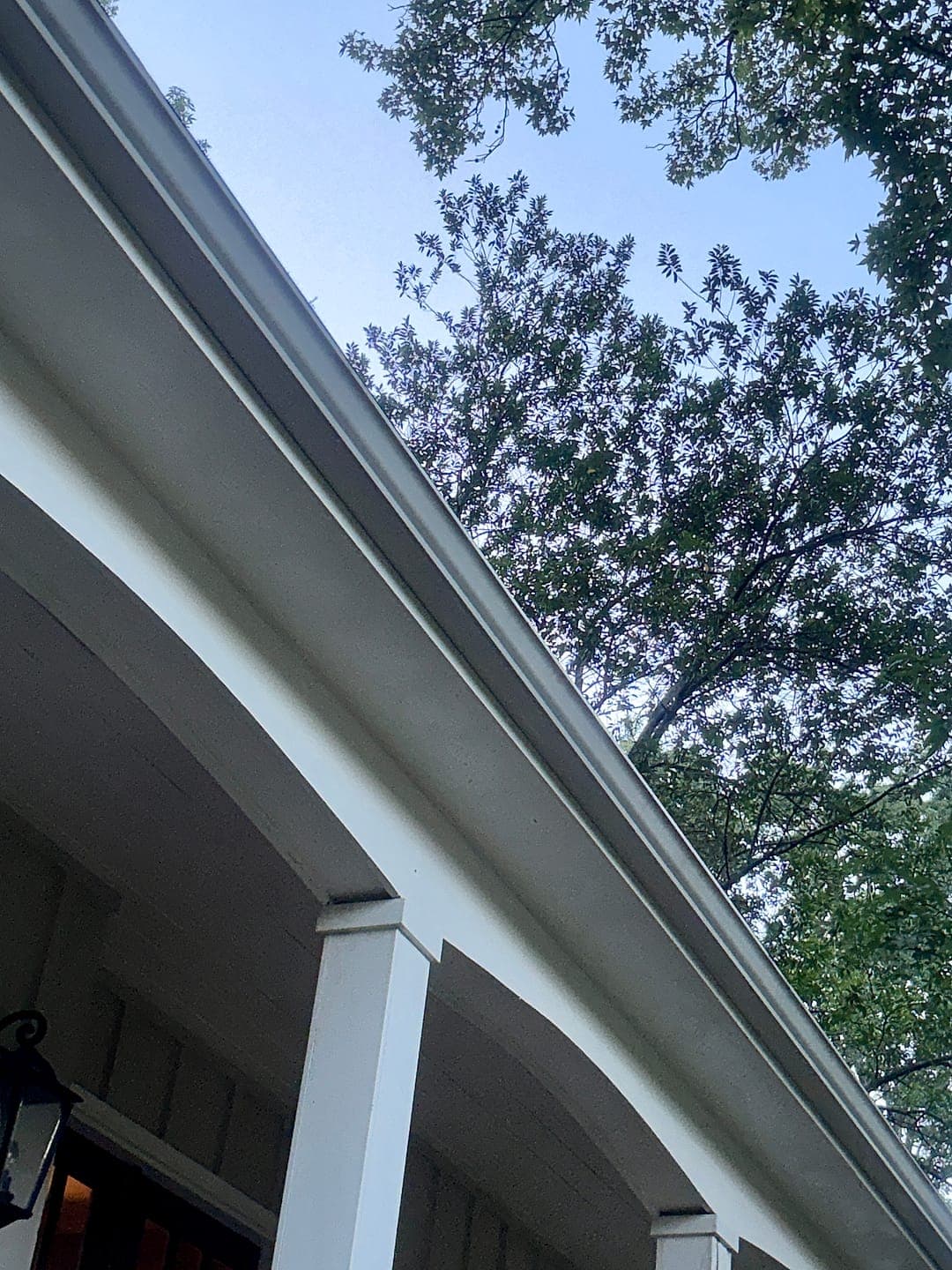 Brightened gutters and clean fascia